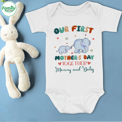 Gift For Mommy Our First Mother's Day Together Baby Onesie - PP - LT3003224