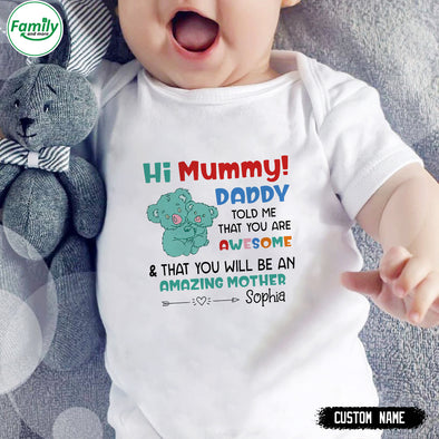 Gift For Future Mummy You Are An Amazing Mother Baby Onesie - PP - LT0103225