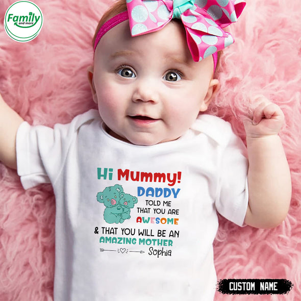 Gift For Future Mummy You Are An Amazing Mother Baby Onesie - PP - LT0103225