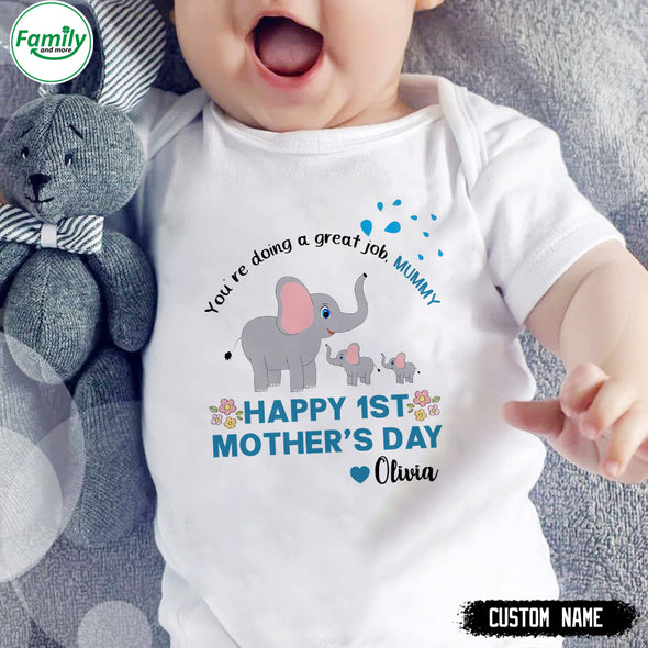 Personalized Gift For Future Mummy Mummy, You Are Doing A Great Job Baby Onesie - PP - LT2802226