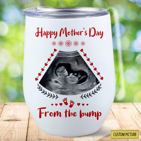 Personalized Gift For Future Mummy I Can Hear You Say You Love Me Wine Tumbler  - PP - LT1902221