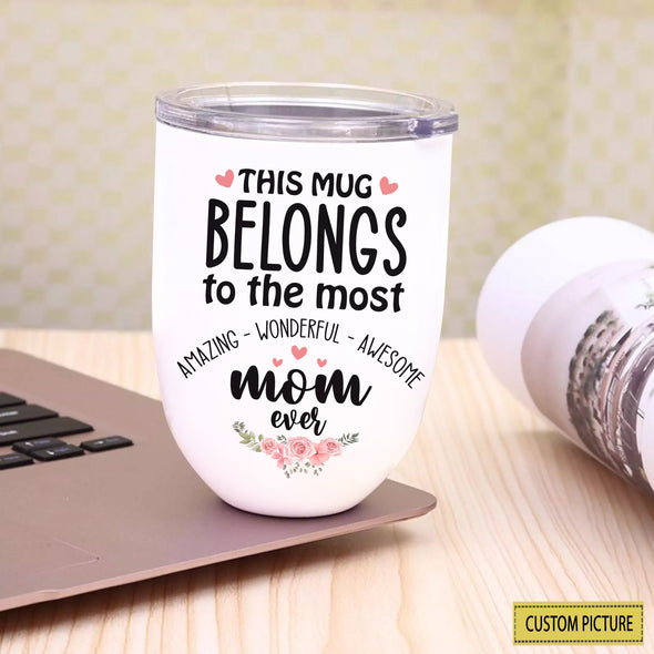 Personalized Gift For Future Mummy Happy Mother's Day Wine Tumbler - LP - LT1502226