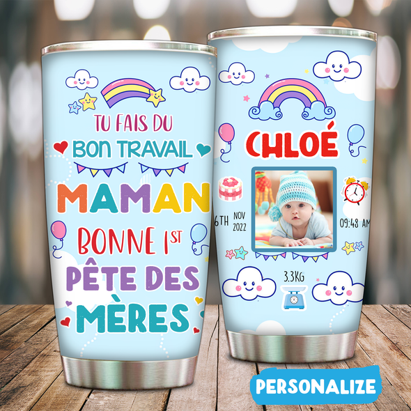 Tu Fais Du Bon Travaill Maman Baby Onesie - AD - TT1504227 2