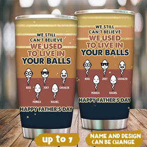 Gift For Father's Day We Used To Live In Your Ball Tumbler - MC - TT1905223