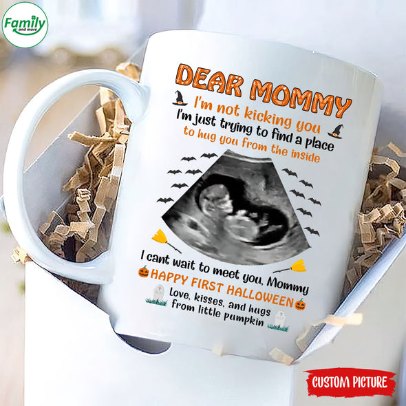 Personalized Gift For Wife Happy first Halloween Love, kisses, and hugs from little pumpkin Mugs - pp