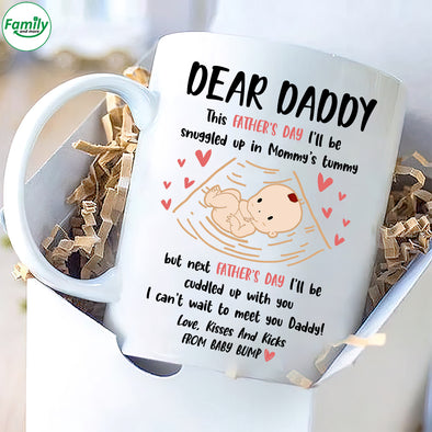 Dear Daddy I can't wait to meet you Daddy-nk Mugs