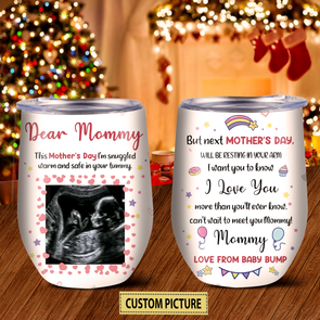 Personalized Gift For Mother This Mother's Day I'll Be Snuggled Warm And Safe In Your Tummy Tumbler  - MC - TT1003226
