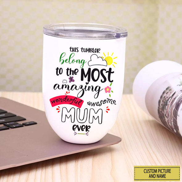 Personalized Gift For Future Mum Happy Mother's Day Wine Tumbler  - PP - LT07022110