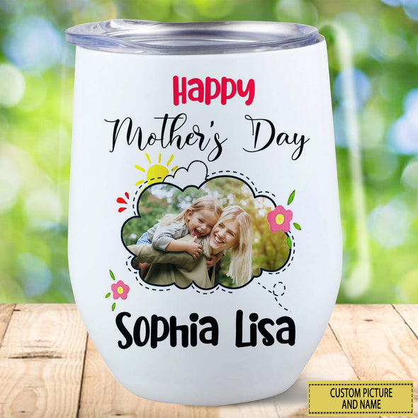 Personalized Gift For Future Mum Happy Mother's Day Wine Tumbler  - PP - LT07022110