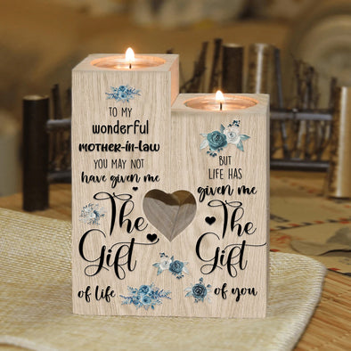 Gift For Mother In Law The Gift Of Life The Gift Of You Candle Holder - pp