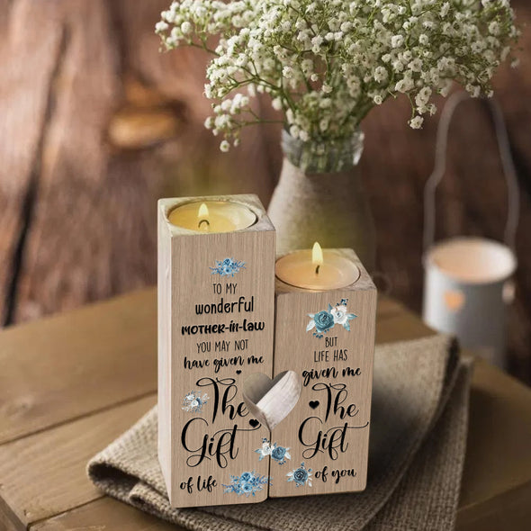 Gift For Mother In Law The Gift Of Life The Gift Of You Candle Holder - pp
