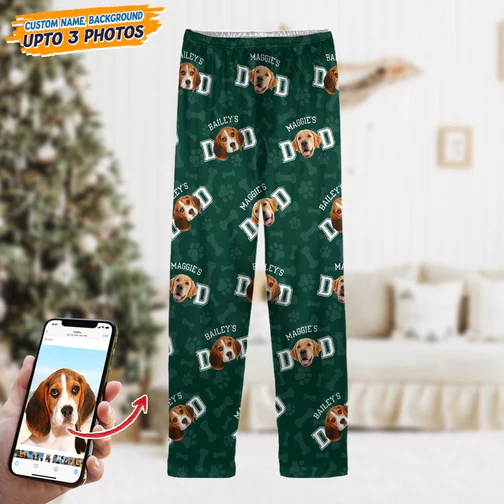 Custom Photo Dog Dad Dog Mom/ Cat Dad Cat Mom Pajamas _NT2311222