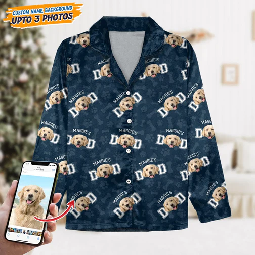 Custom Photo Dog Dad Dog Mom/ Cat Dad Cat Mom Pajamas _NT2311222