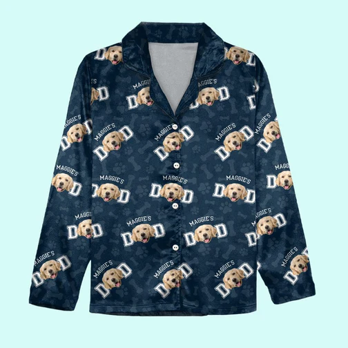 Custom Photo Dog Dad Dog Mom/ Cat Dad Cat Mom Pajamas _NT2311222