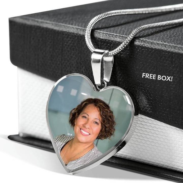 Personalized Photo and Engrave Necklace Memorial Gift