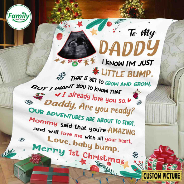Personalized Gift For Future Daddy I Already Love You So Blanket - NT-HB2110221