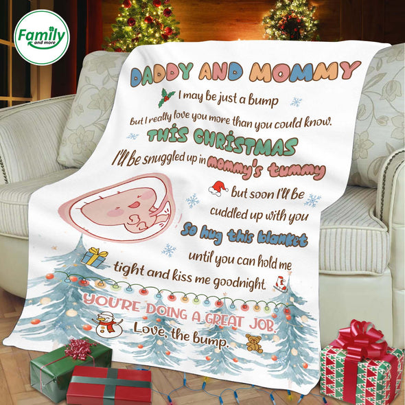 Gift For Future Daddy & Mommy You Are Doing A Great Job Blanket - NT-HB1711223