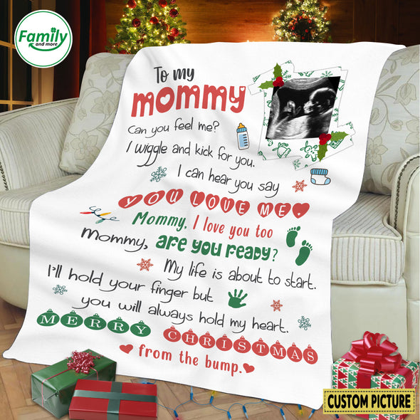Personalized Gift For Future Mommy Can You Feel Me? Blanket - NT-HB2610223