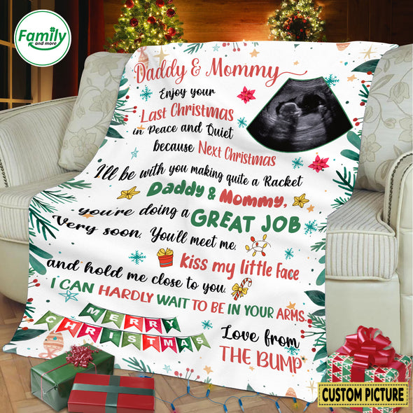 Personalized Gift For Future Daddy & Mommy You Are Doing A Great Job Blanket - NT-HB2610221