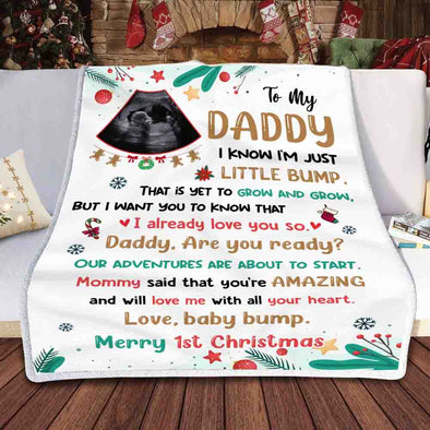 Personalized Gift For Future Daddy I Already Love You So Blanket - NT-HB2110221