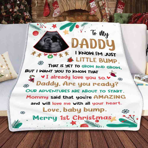 Personalized Gift For Future Daddy I Already Love You So Blanket - NT-HB2110221