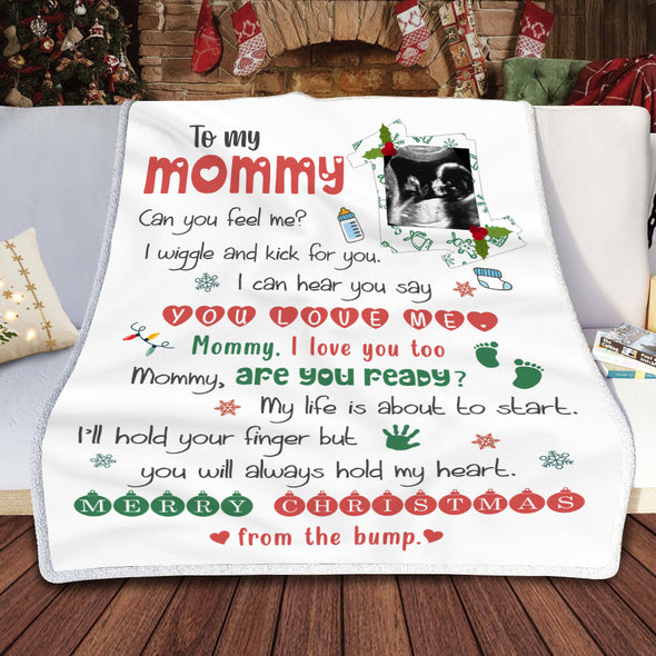 Personalized Gift For Future Mommy Can You Feel Me? Blanket - NT-HB2610223