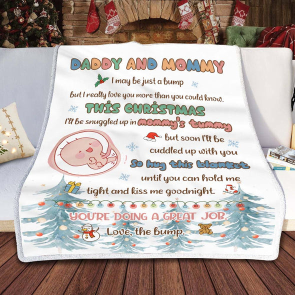 Gift For Future Daddy & Mommy You Are Doing A Great Job Blanket - NT-HB1711223