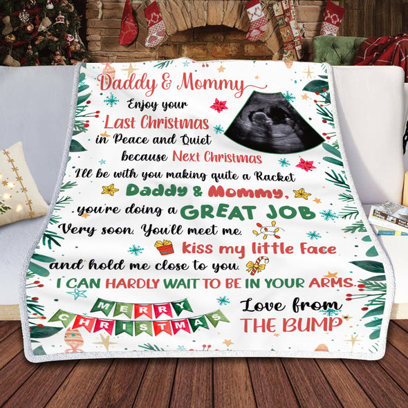 Personalized Gift For Future Daddy & Mommy You Are Doing A Great Job Blanket - NT-HB2610221