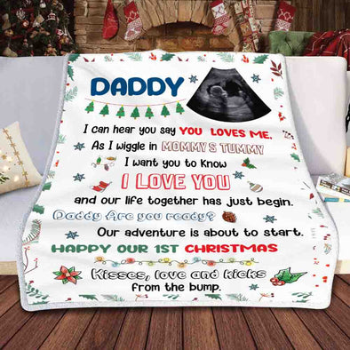 Personalized Gift For Future Daddy I Want You To Know I Love You Blanket - NT - HB2110224