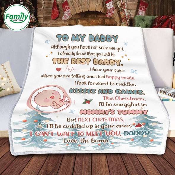 Gift For Daddy I Can's Wait To Meet You, Daddy Blanket - PP - AV2511222