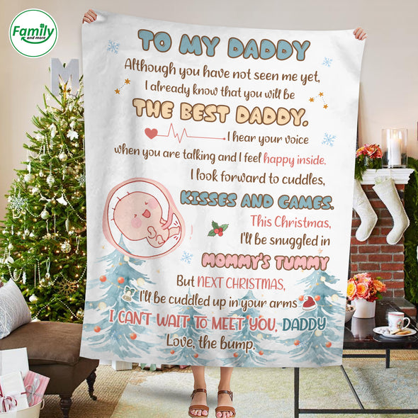 Gift For Daddy I Can's Wait To Meet You, Daddy Blanket - PP - AV2511222
