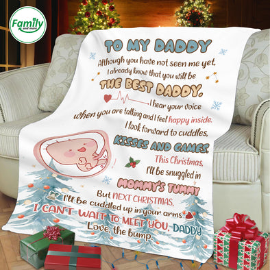 Gift For Daddy I Can's Wait To Meet You, Daddy Blanket - PP - AV2511222