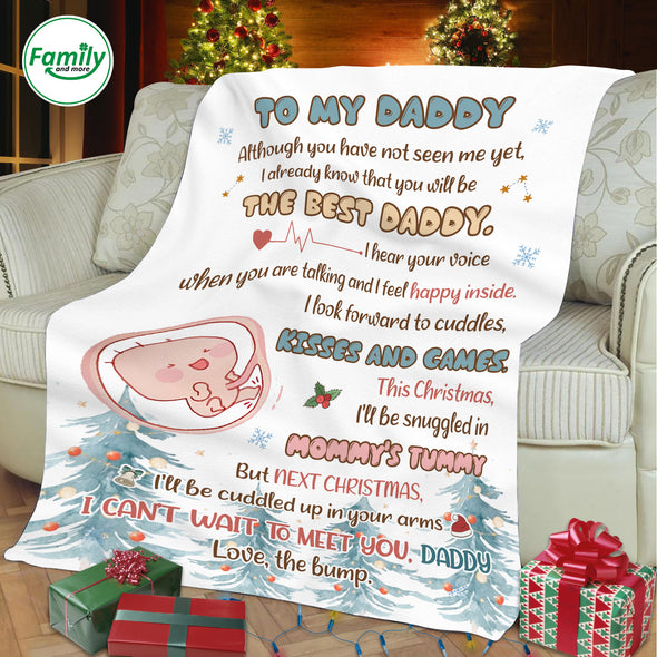 Gift For Daddy I Can's Wait To Meet You, Daddy Blanket - PP - AV2511222