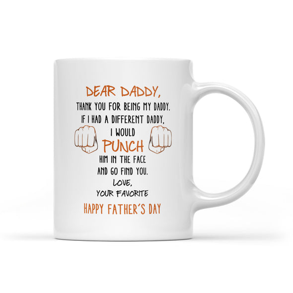 Gift For Dads Punch In The Face Mug