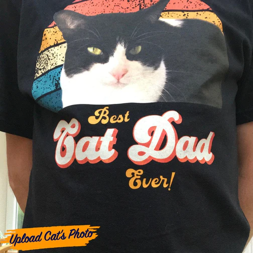Gift For Cat Lovers Best Cat Dad Ever T-Shirt - NT301122