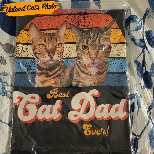 Gift For Cat Lovers Best Cat Dad Ever T-Shirt - NT301122