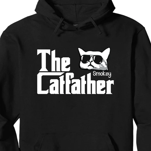 Gift For Cat Lovers The Catfather Personalized Custom Cat Dad Shirt T-Shirt - NT281122