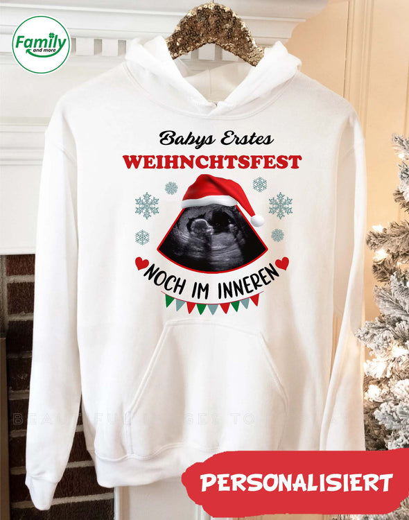 Geschenk für MaMa Babys Erstes Weihnchtsfest Christmas Hoodie - NT- HB1011222