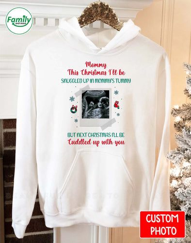 Personalized Gift For Future Mommy This Christmas I'll Will Be Snuggled Up In Mommy's Tummy T-shirt, Hoodie, Sweatshirt NT-HB2511223