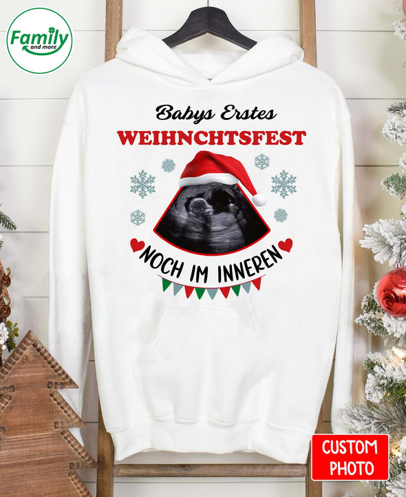 Geschenk für MaMa Babys Erstes Weihnchtsfest Christmas Hoodie - NT- HB1011222