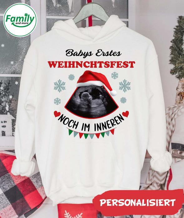 Geschenk für MaMa Babys Erstes Weihnchtsfest Christmas Hoodie - NT- HB1011222