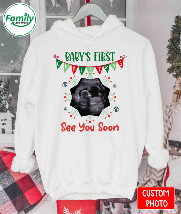 Personalized Gift For Future Mommy Baby First Christmas T-Shirt - NT- HB1910221