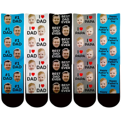 Personalized Gift For Dad Face Socks