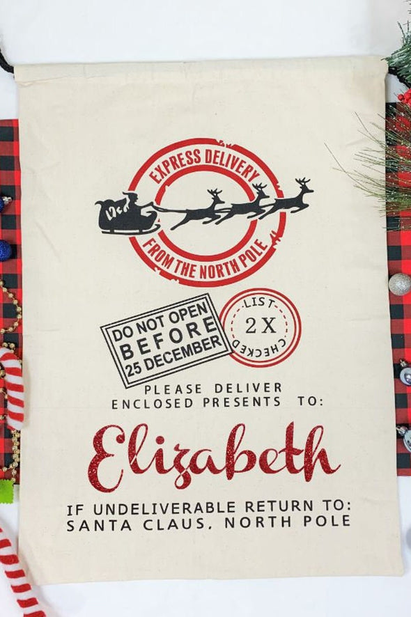Personalized Christmas Gift Bag For Kids