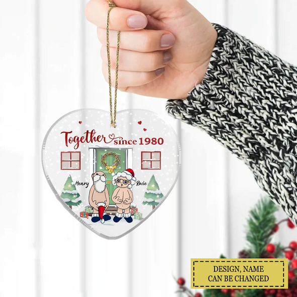 Personalized Ornament Gift For Couple - Custom Ornaments Gift For Christmas Together Since Ornament LHT-LTT251122
