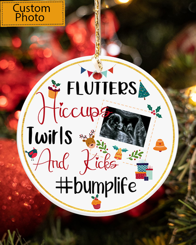 Personalized Gift For Future Mom Bumplife Ornament - Mc - KT1210216
