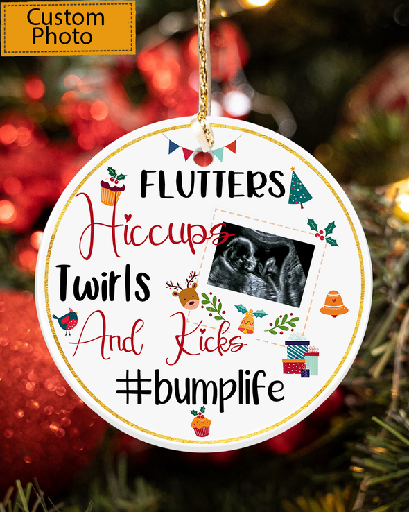 Personalized Gift For Future Mom Bumplife Ornament - Mc - KT1210216