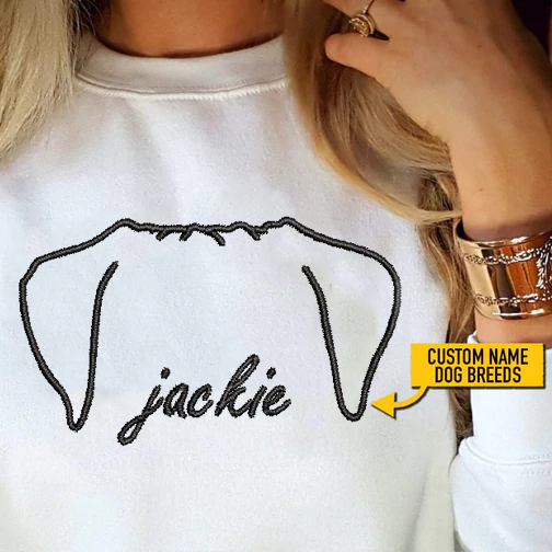 Custom Name Dog Embroidery Shirt For Dog Lover - NT - ST160622