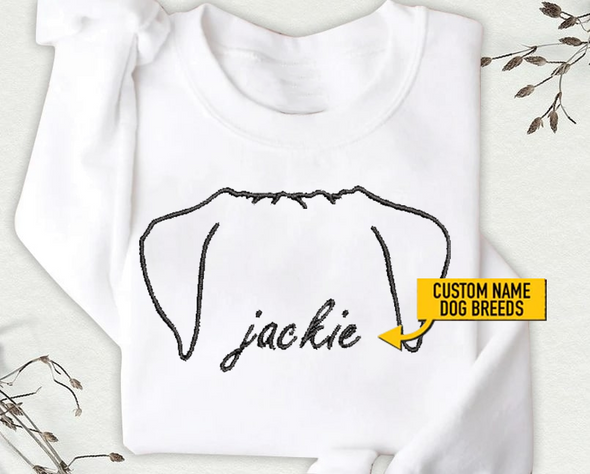 Custom Name Dog Embroidery Shirt For Dog Lover - NT - ST160622