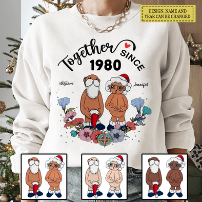 Personalized Gift For Matching Couple, Anniversary Gifts Together Since T-shirt, Hoodie, Sweatshirt LHT-TS221122